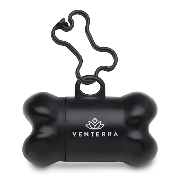 Bone shaped pet trash bag dispenser with 20 poly bags included... from ASI 92980 WOV-IN® / Promopet