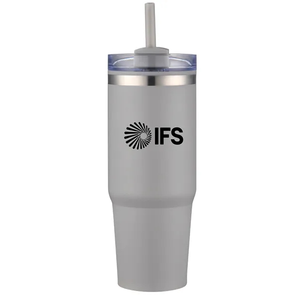 30 oz. vacuum sealed tumbler mug with powdered finish and color... from ASI 68190 Lungsal / Lungsal