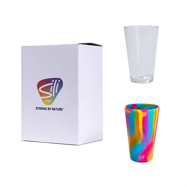 Set of two durable and unbreakable silicone pint glasses. Everlasting inks.... from ASI 87306 Silipint, Inc.