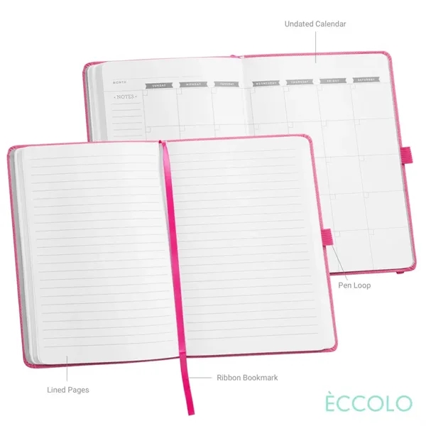 The Eccolo® Vogue Textured Journal with Elastic combines style and functionality... from ASI 84592 St Regis Group
