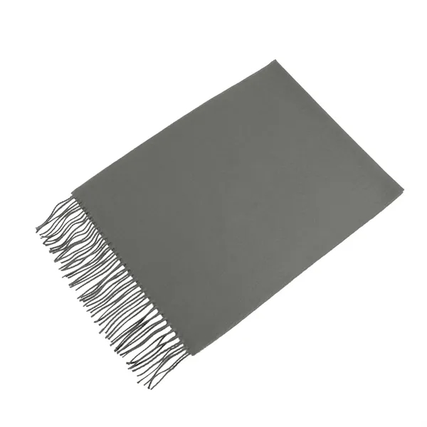 dark gray acrylic unisex muffler scarf with matching rope fringe.... from ASI 98085 Wolfmark