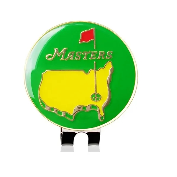 Golf ball marker magnetic hat clip plus full color epoxy dome... from ASI 37218 Athena Promo (tm)