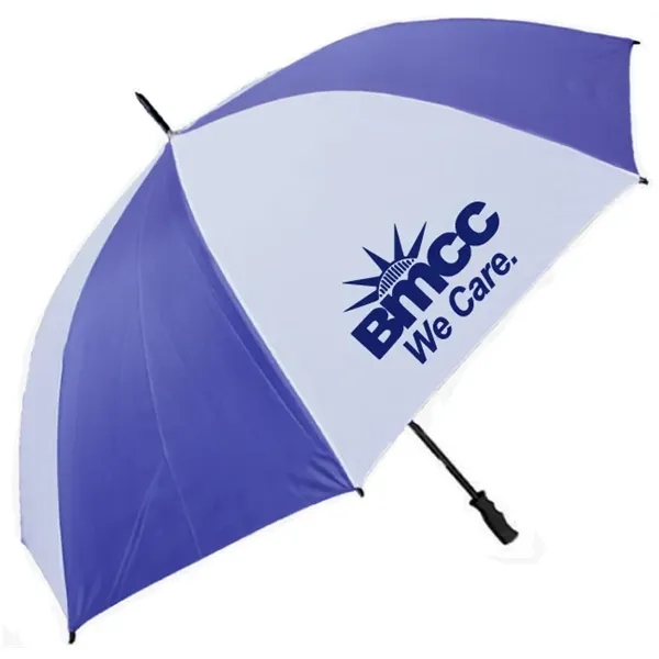 Golf umbrella, two tone navy/white, 170T polyester fabric. 58" full arc.... from ASI 36988 Artek USA Inc / Artek™