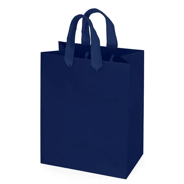 Premium-weight matte-laminated bag with woven handles and fold-over top.... from ASI 37940 Bag Makers Inc
