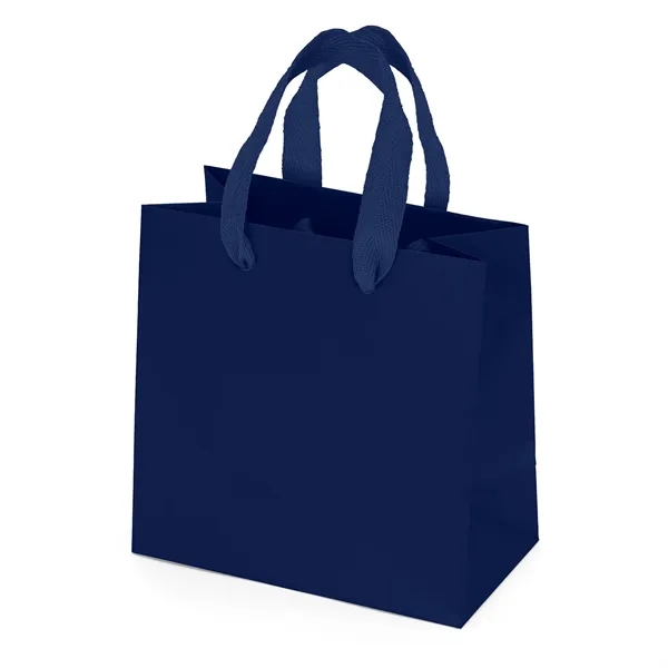 Premium-weight matte-laminated bag with woven handles and fold-over top.... from ASI 37940 Bag Makers Inc
