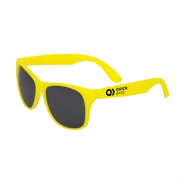 5.5" x 1.875" adult size plastic matte sunglasses in assorted colors.... from ASI 63549 Jornik Manufacturing Corp