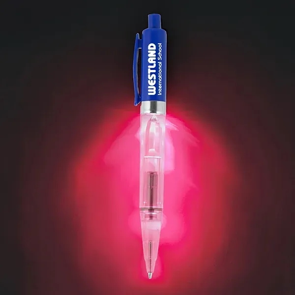 Twist action ballpoint pen with red LED light.... from ASI 62660 Innovation Line