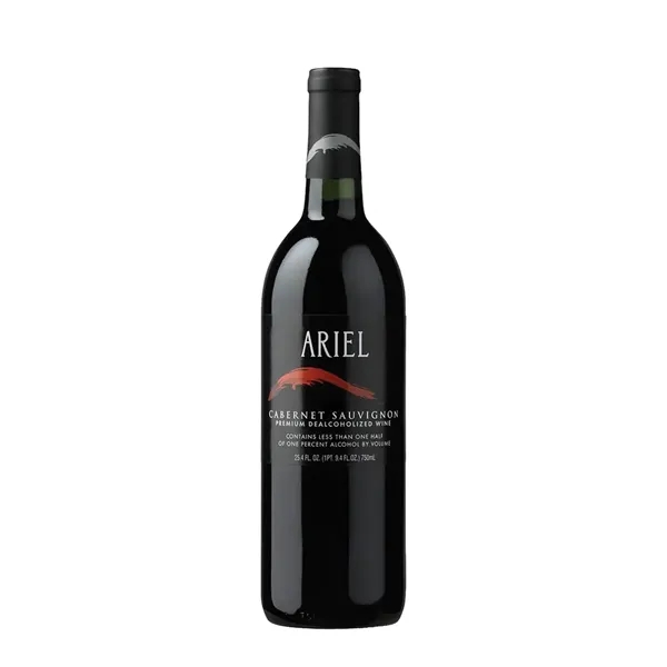 750-milliliter Ariel non-alcoholic red wine bottle with imprint options.... from ASI 30223 A Plus Wine Designs