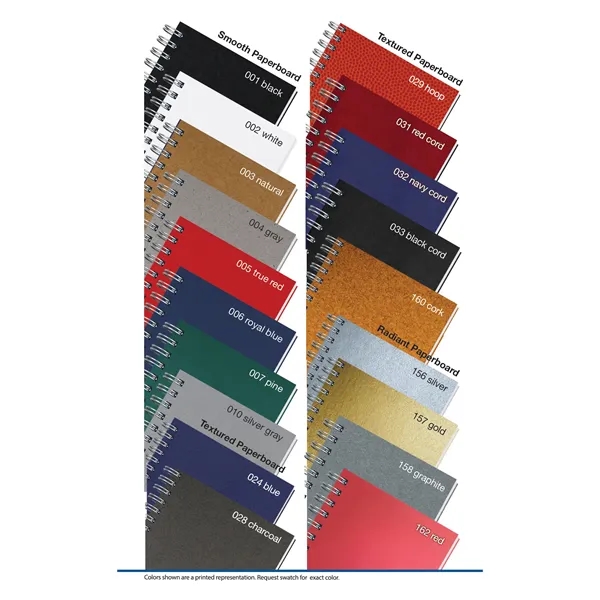 Journal with die cut heavyweight cover, printed insert sheet, 100 inside... from ASI 50873 Drum-Line / Drum-line Inc