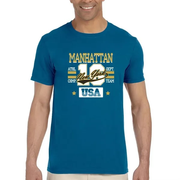 Adult t-shirt made of 100% ring spun cotton preshrunk jersey knit.... from ASI 39552 BEL Promo