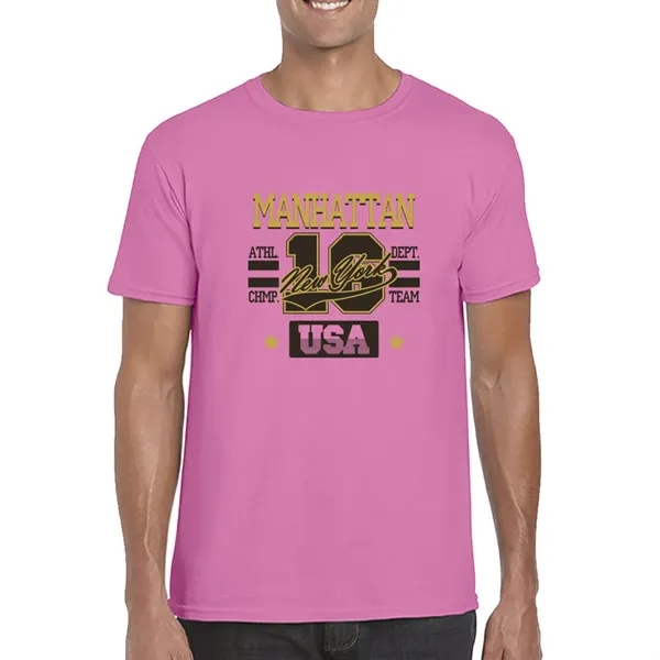 Adult t-shirt made of 100% ring spun cotton preshrunk jersey knit.... from ASI 39552 BEL Promo