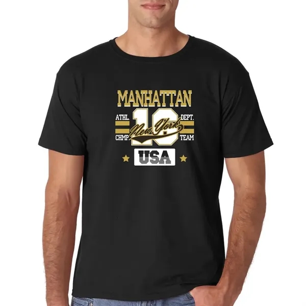 Adult t-shirt made of 100% ring spun cotton preshrunk jersey knit.... from ASI 39552 BEL Promo