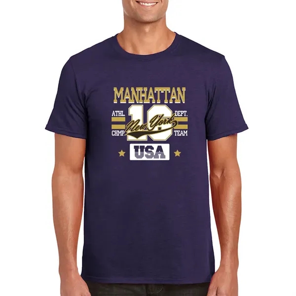 Adult t-shirt made of 100% ring spun cotton preshrunk jersey knit.... from ASI 39552 BEL Promo