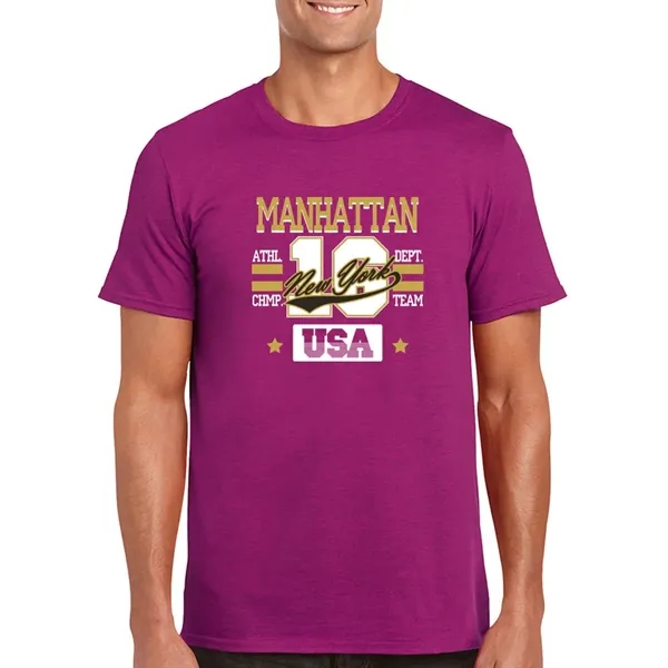 Adult t-shirt made of 100% ring spun cotton preshrunk jersey knit.... from ASI 39552 BEL Promo