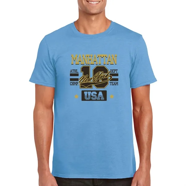 Adult t-shirt made of 100% ring spun cotton preshrunk jersey knit.... from ASI 39552 BEL Promo