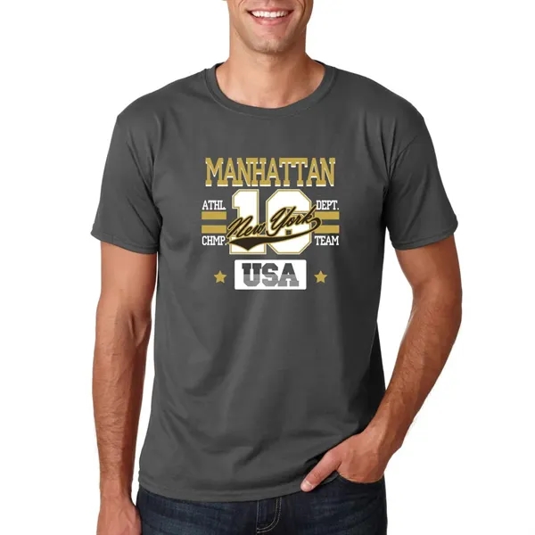 Adult t-shirt made of 100% ring spun cotton preshrunk jersey knit.... from ASI 39552 BEL Promo