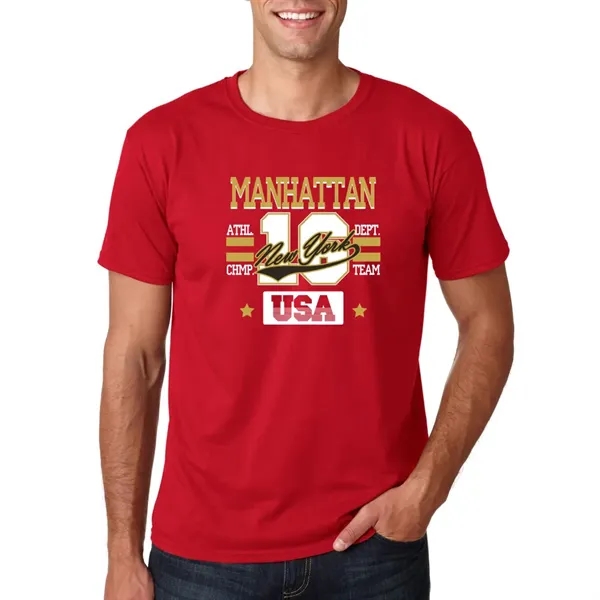 Adult t-shirt made of 100% ring spun cotton preshrunk jersey knit.... from ASI 39552 BEL Promo