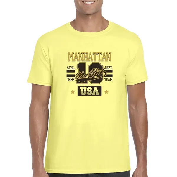 Adult t-shirt made of 100% ring spun cotton preshrunk jersey knit.... from ASI 39552 BEL Promo