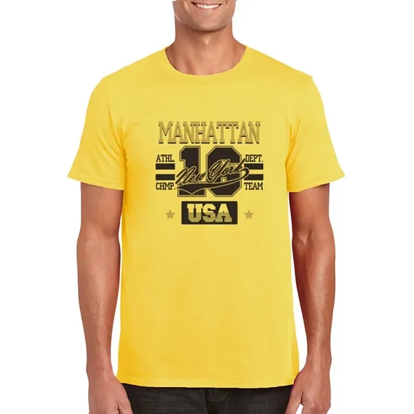 Adult t-shirt made of 100% ring spun cotton preshrunk jersey knit.... from ASI 39552 BEL Promo