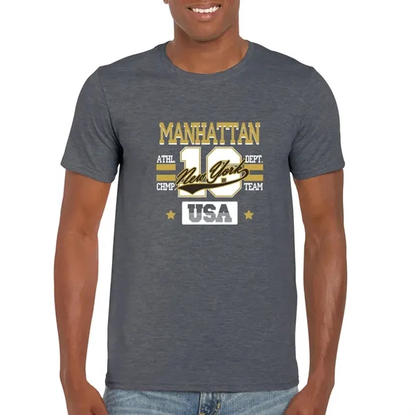 Adult t-shirt made of 100% ring spun cotton preshrunk jersey knit.... from ASI 39552 BEL Promo