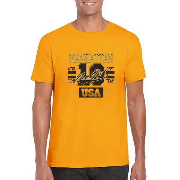 Adult t-shirt made of 100% ring spun cotton preshrunk jersey knit.... from ASI 39552 BEL Promo