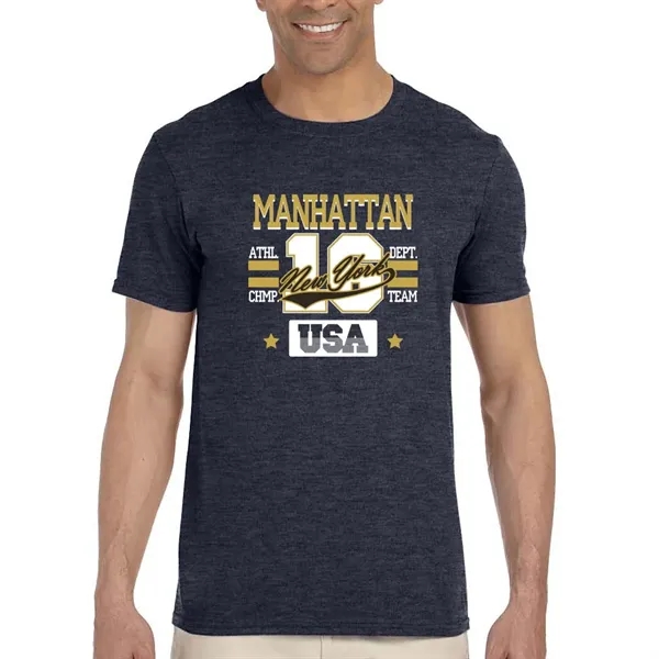 Adult t-shirt made of 100% ring spun cotton preshrunk jersey knit.... from ASI 39552 BEL Promo