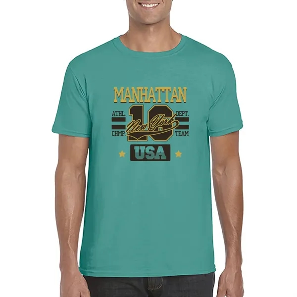 Adult t-shirt made of 100% ring spun cotton preshrunk jersey knit.... from ASI 39552 BEL Promo