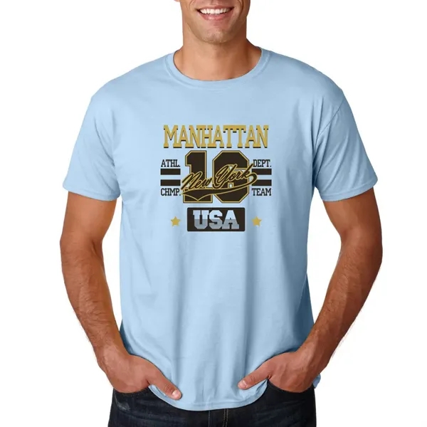 Adult t-shirt made of 100% ring spun cotton preshrunk jersey knit.... from ASI 39552 BEL Promo