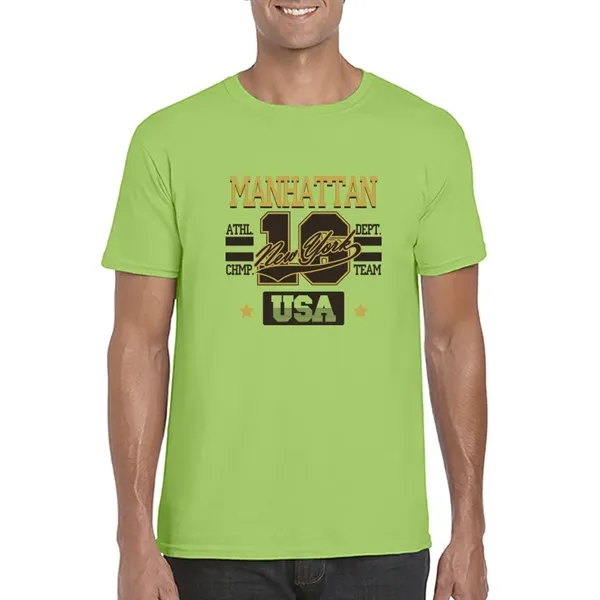 Adult t-shirt made of 100% ring spun cotton preshrunk jersey knit.... from ASI 39552 BEL Promo