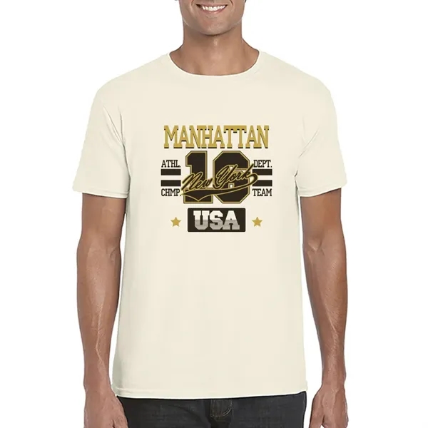 Adult t-shirt made of 100% ring spun cotton preshrunk jersey knit.... from ASI 39552 BEL Promo