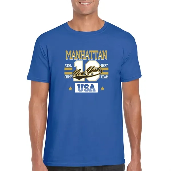 Adult t-shirt made of 100% ring spun cotton preshrunk jersey knit.... from ASI 39552 BEL Promo