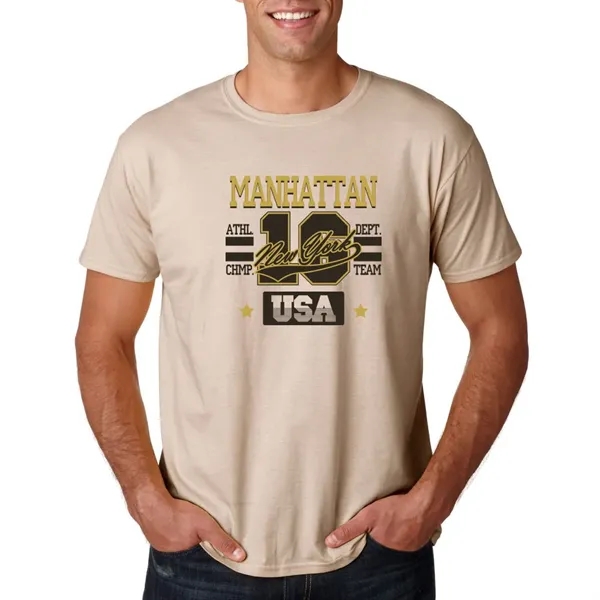 Adult t-shirt made of 100% ring spun cotton preshrunk jersey knit.... from ASI 39552 BEL Promo