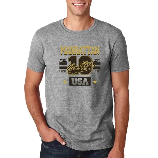 Adult t-shirt made of 100% ring spun cotton preshrunk jersey knit.... from ASI 39552 BEL Promo