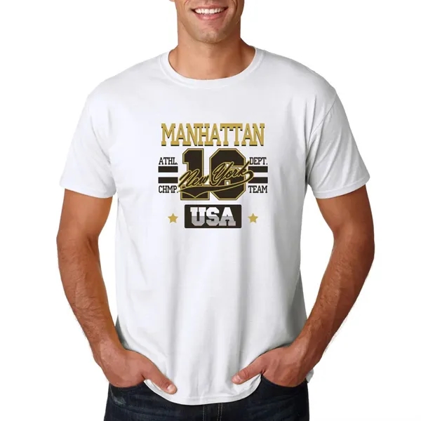 Adult t-shirt made of 100% ring spun cotton preshrunk jersey knit.... from ASI 39552 BEL Promo