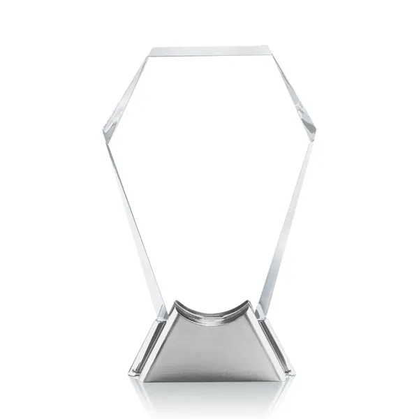 Starfire beautifully shaped award with a complimenting aluminum base.... from ASI 84592 St Regis Group / St Regis