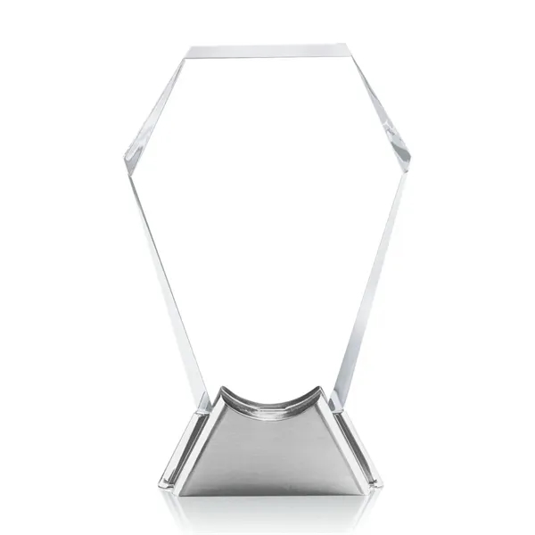 Starfire beautifully shaped award with a complimenting aluminum base.... from ASI 84592 St Regis Group / St Regis