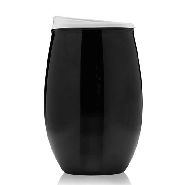 16 oz. plastic, stemless wine glass with slider lid.... from ASI 39552 BEL Promo