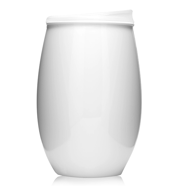 16 oz. plastic, stemless wine glass with slider lid.... from ASI 39552 BEL Promo