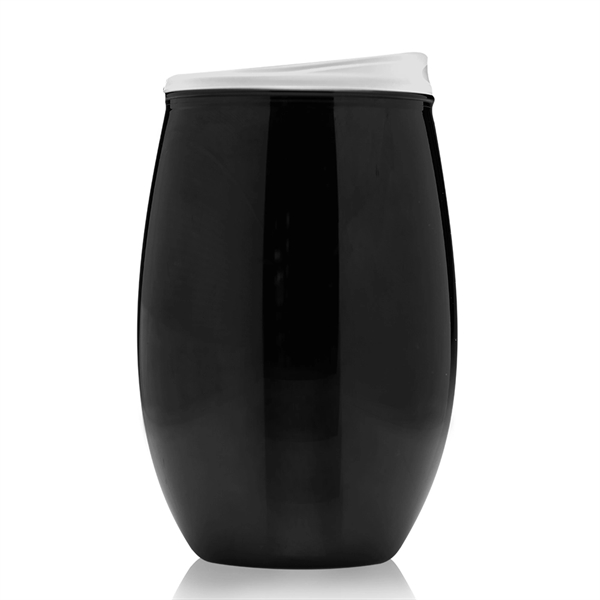 16 oz. plastic, stemless wine glass with slider lid.... from ASI 39552 BEL Promo
