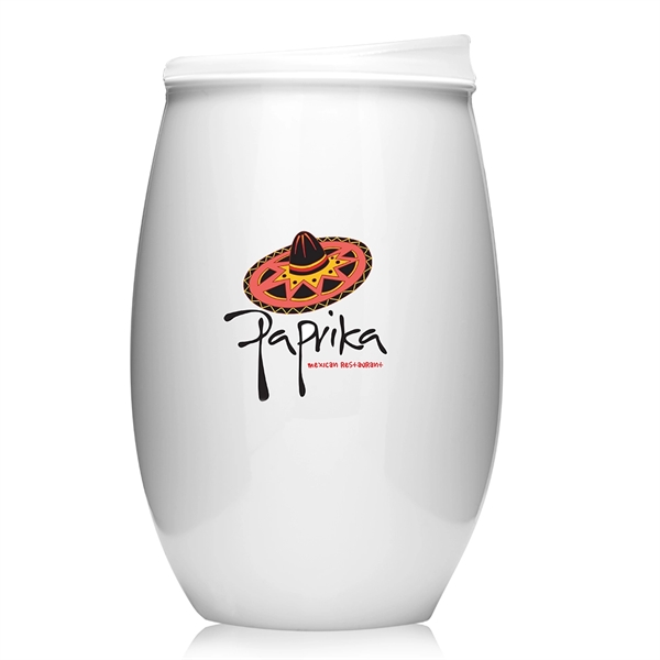 16 oz. plastic, stemless wine glass with slider lid.... from ASI 39552 BEL Promo