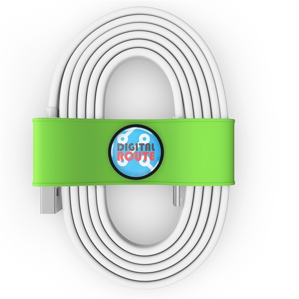 Organizer for your charging cable or headphones with the logo imprinted... from ASI 91411 Toddy Gear