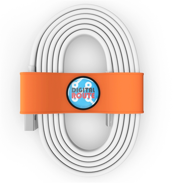 Organizer for your charging cable or headphones with the logo imprinted... from ASI 91411 Toddy Gear