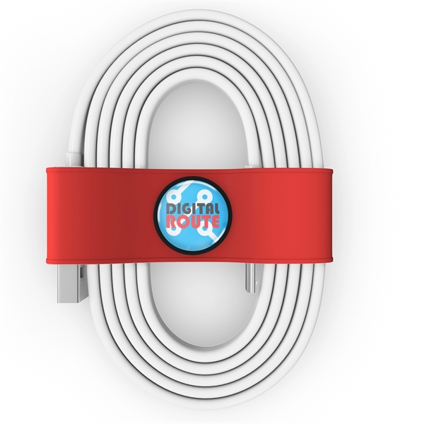 Organizer for your charging cable or headphones with the logo imprinted... from ASI 91411 Toddy Gear