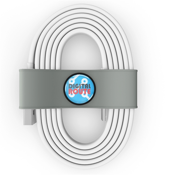 Organizer for your charging cable or headphones with the logo imprinted... from ASI 91411 Toddy Gear