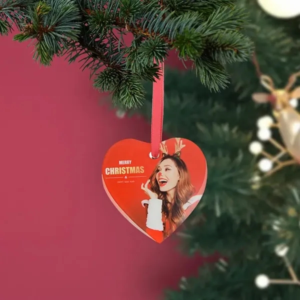 3" Round - Heart - Square - Hexagon Glass Ornament With... from ASI 62635 Inno-Vative Solutions Grp LTD