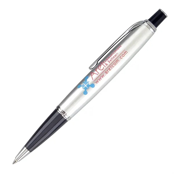 Click action ballpoint pen featuring shining silver metal clip and trims.... from ASI 68190 Lungsal / Lungsal