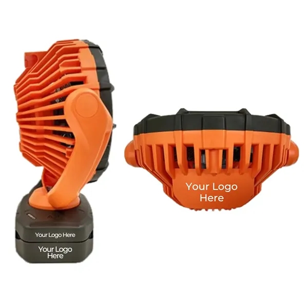 Personal Job site fan features a strong magnetic base with clamping... from ASI 41561 Brand Box USA, LLC