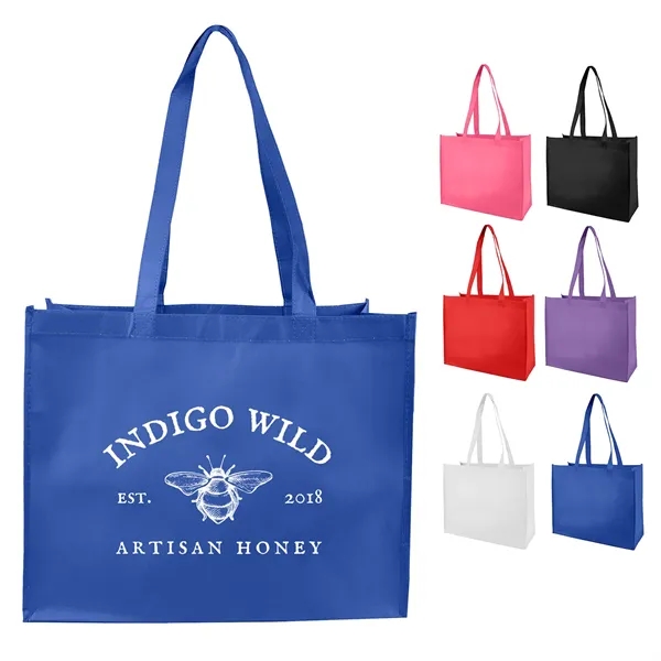 16" x 12.5" x 7" shopper tote made of matte laminated... from ASI 37980 Bagworld