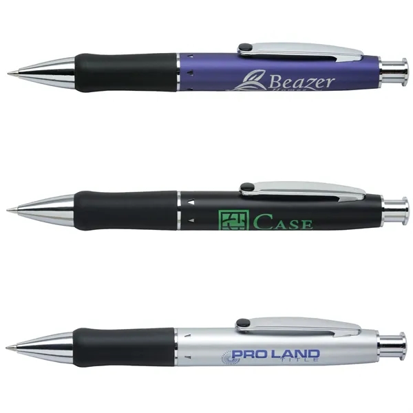 Click action jumbo heavyweight brass ballpoint pen, features a lacquer coated... from ASI 68190 Lungsal / Lungsal