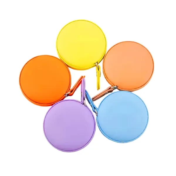 Round leather tape measure, 60 inches plus debossed on 1 location... from ASI 37218 Athena Promo (tm)